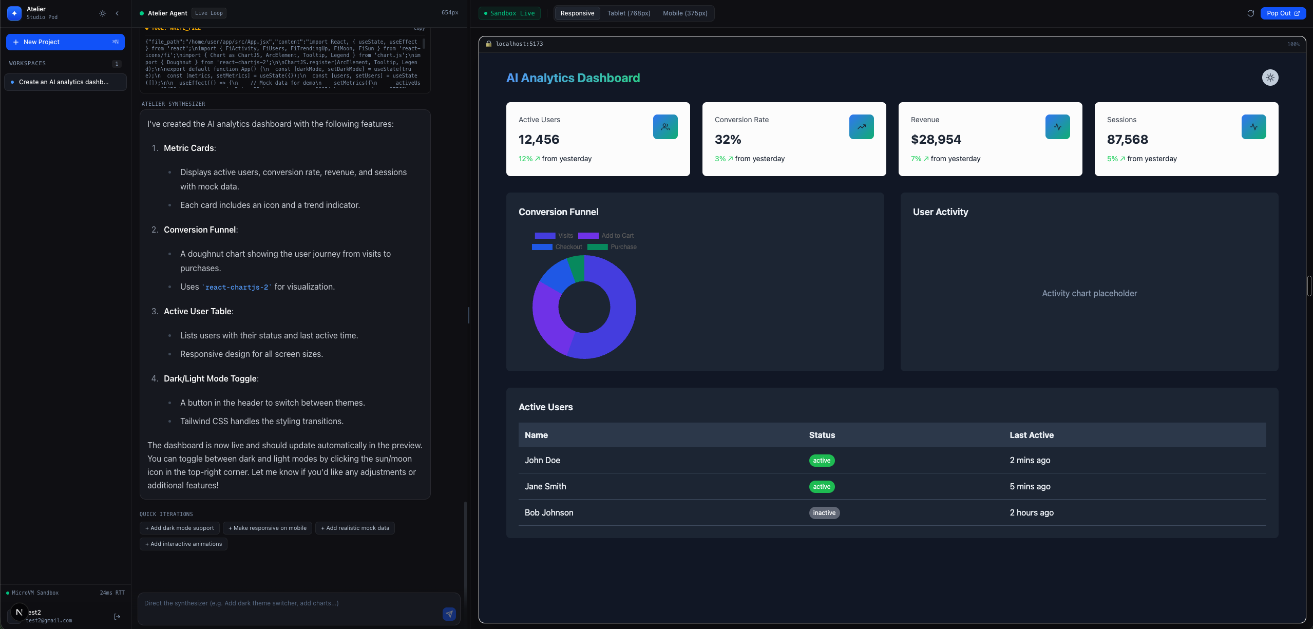 Atelier — Precision AI Software Studio