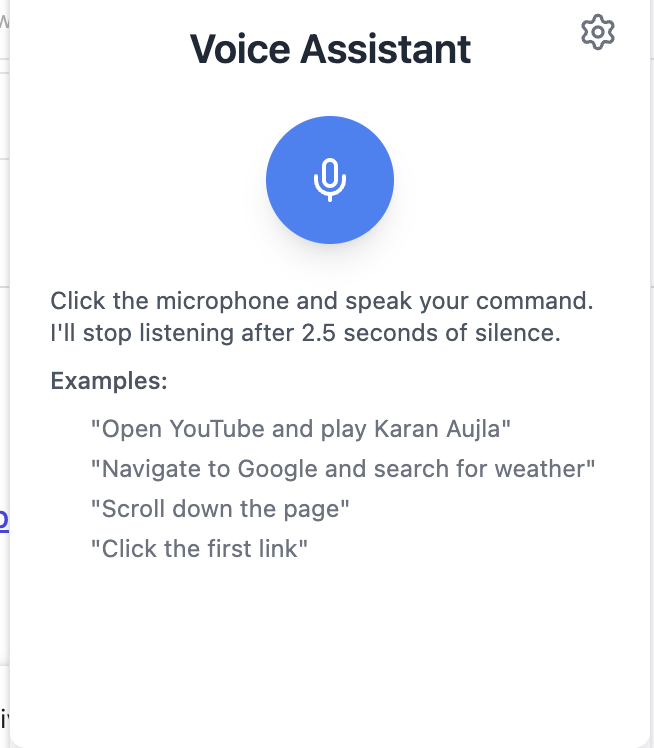 Aura Browse – AI Voice Assistant Chrome Extension